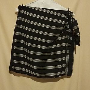 Shirt skirt with side tie